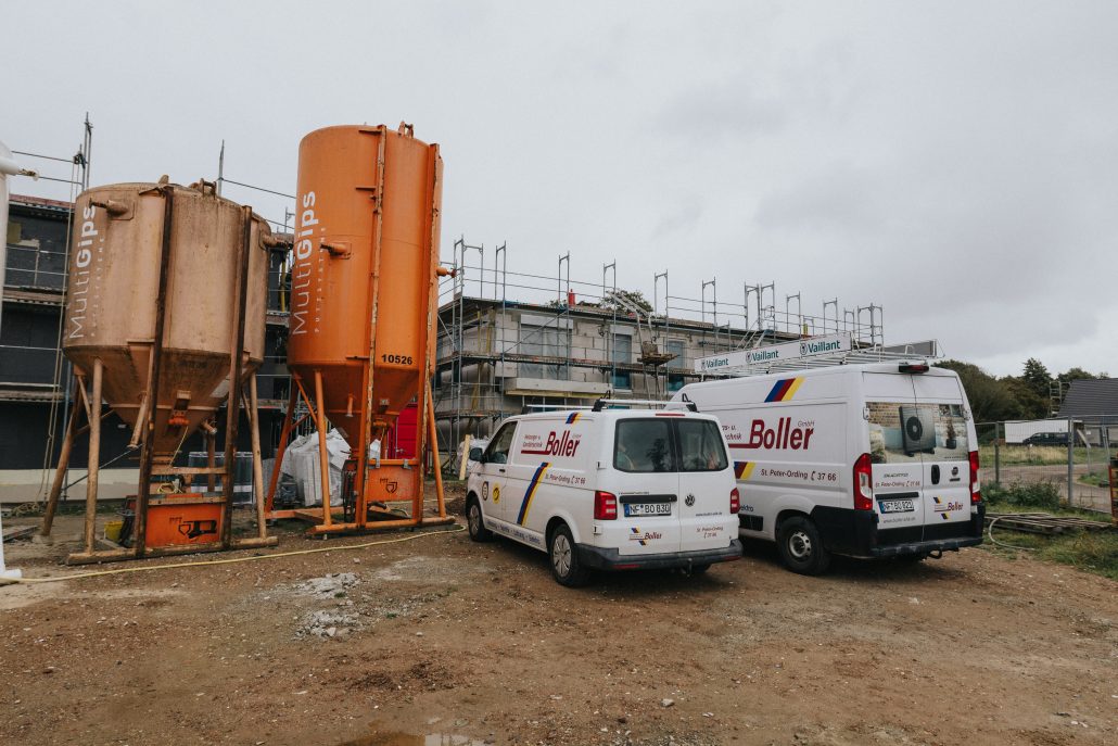 Ein Rohbau des Neubauprojekts von Semmelhaack.